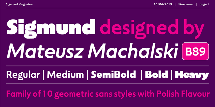 Sigmund Medium Font preview